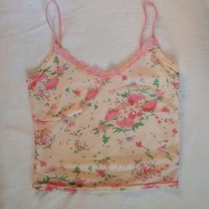 Y2K Floral Lace Cami
